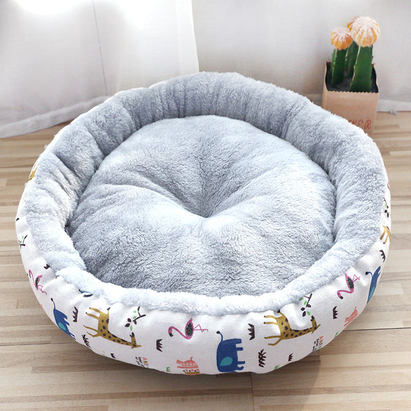 Dog And Cat Litter Padded With Round Cotton FurWell