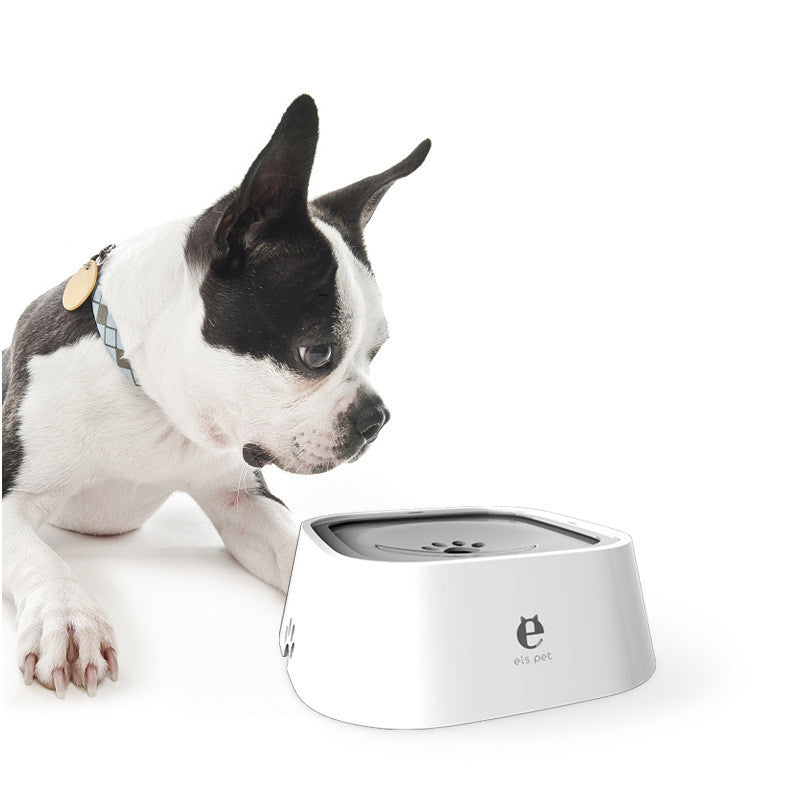 No-Spill Floating Pet Water Bowl — 1.5L Anti-Splash Slow Drinker for Dogs & Cats (Travel-Friendly Fountain Bowl)