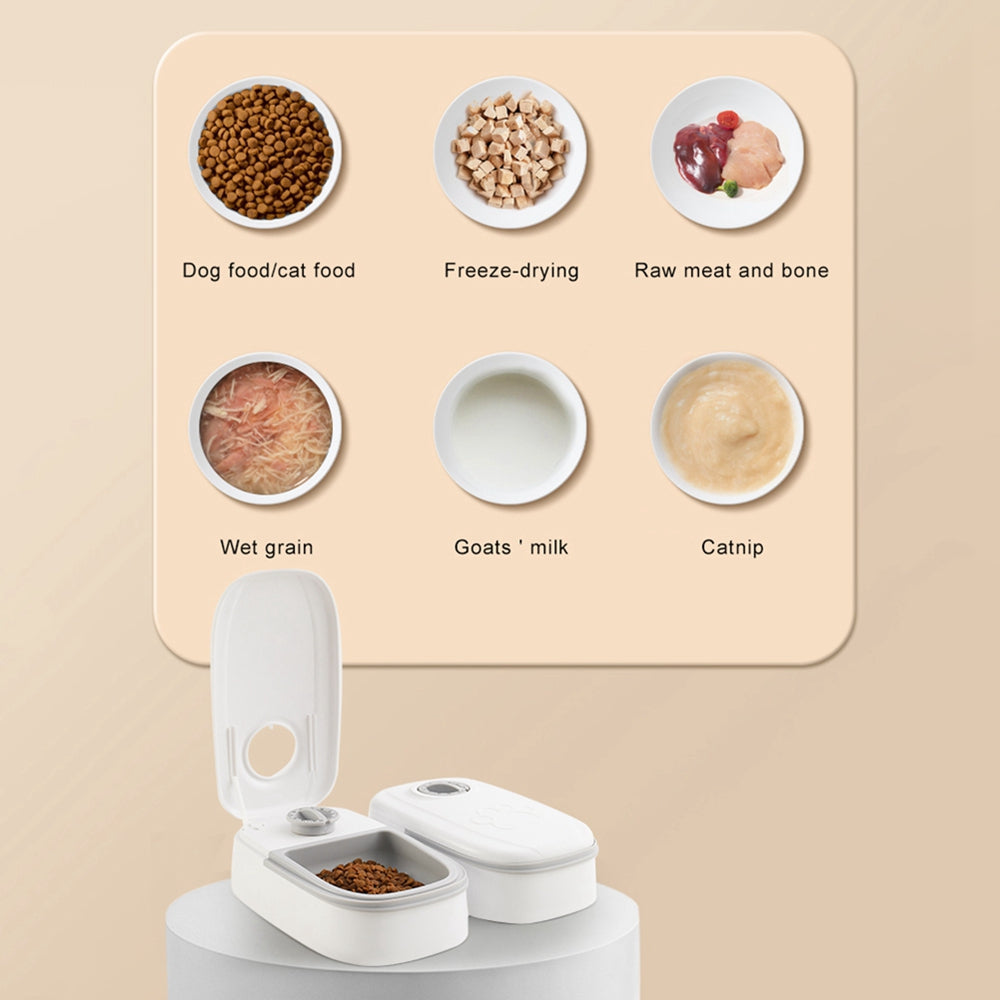 Automatic Pet Feeder Smart Food Dispenser For Cats Dogs Timer Stainless Steel Bowl Auto Dog Cat Pet Feeding Pets Supplies FurWell