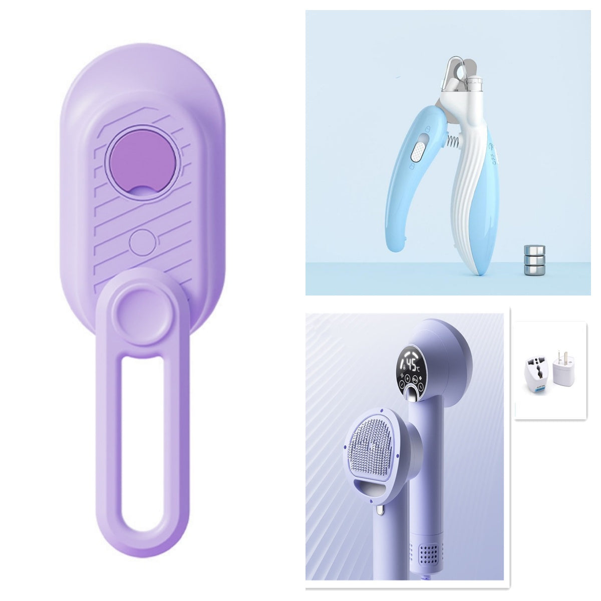 Pet Nail Clippers Dog Nail Clippers Cat Nail Clippers LED Electric Nail Grinder Pet Supplies LED Light Pet Nail Clippers FurWell