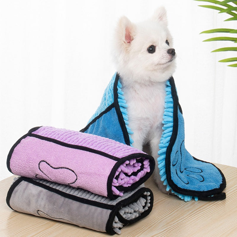 Dogs Cats Towels Super Absorbent Dog Bathrobe Microfiber Bath Towels Quick-Drying Cat Bath Towel For Pets Towel Dog Towels Pet Products FurWell