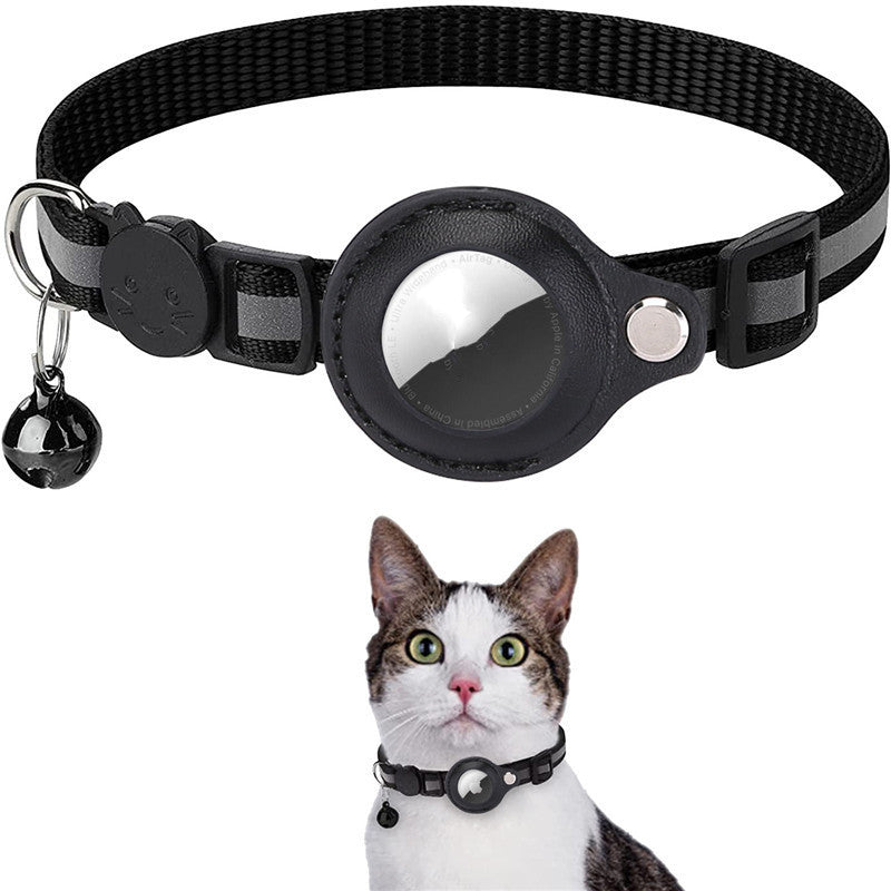 Reflective Collar Waterproof Holder Case For Airtag Air Tag Airtags Protective Cover Cat Dog Kitten Puppy Nylon Collar FurWell