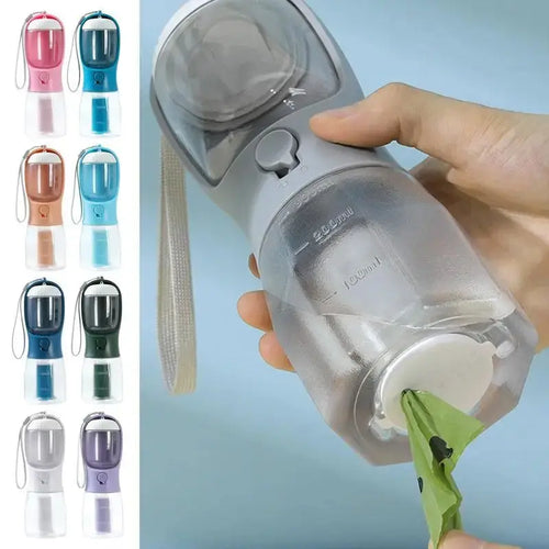 Dog Water Cup Drinking Food Garbage Bag Three-in-one Portable Small Multi-functional Pet Cups Pets Supplies FurWell