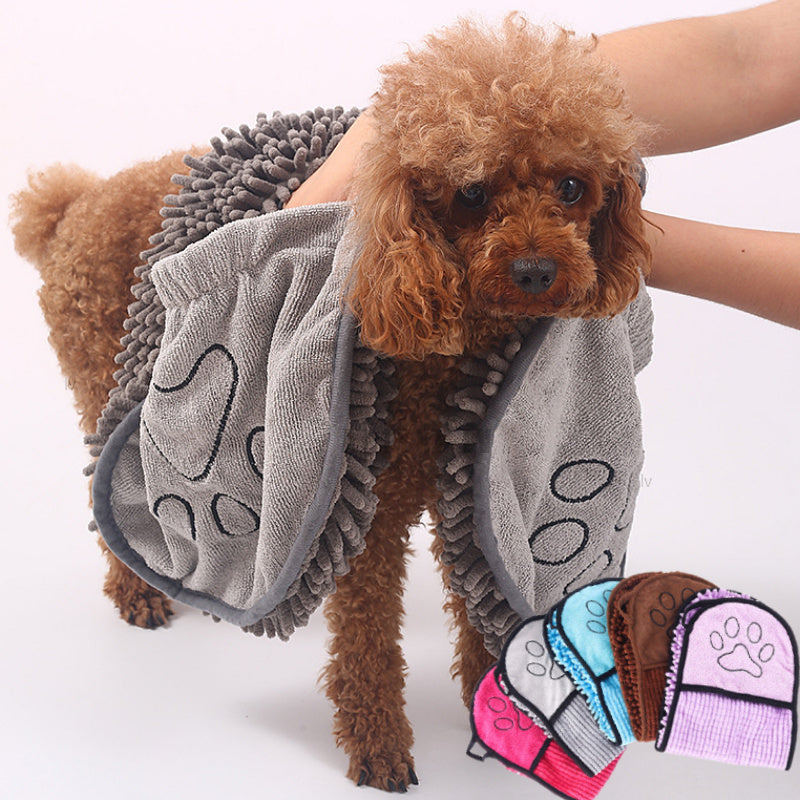 Dogs Cats Towels Super Absorbent Dog Bathrobe Microfiber Bath Towels Quick-Drying Cat Bath Towel For Pets Towel Dog Towels Pet Products FurWell