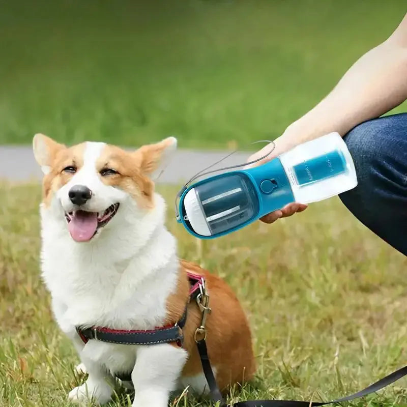 Dog Water Cup Drinking Food Garbage Bag Three-in-one Portable Small Multi-functional Pet Cups Pets Supplies FurWell