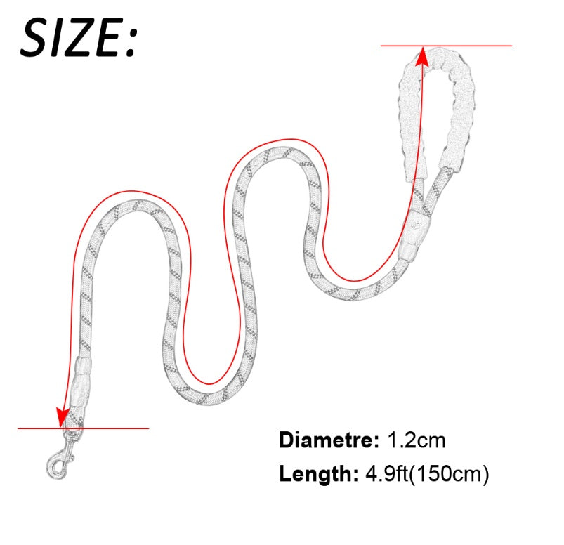 Reflective Dog Leash Nylon Pet Dog Leash Rope For Small Medium Large Dogs Walking Training Pet Suppiles FurWell