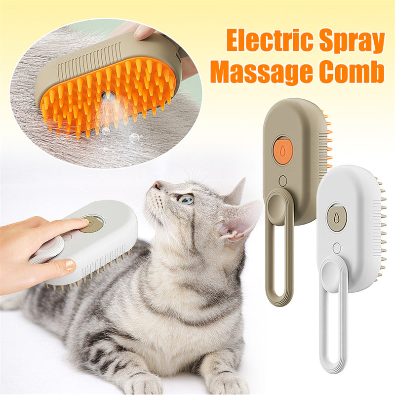 Cat Steam Brush Steamy Dog Brush 3 In 1 Electric Spray Cat Hair Brushes For Massage Pet Grooming Comb Hair Removal Combs Pet Products FurWell