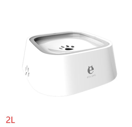 No-Spill Floating Pet Water Bowl — 1.5L Anti-Splash Slow Drinker for Dogs & Cats (Travel-Friendly Fountain Bowl)
