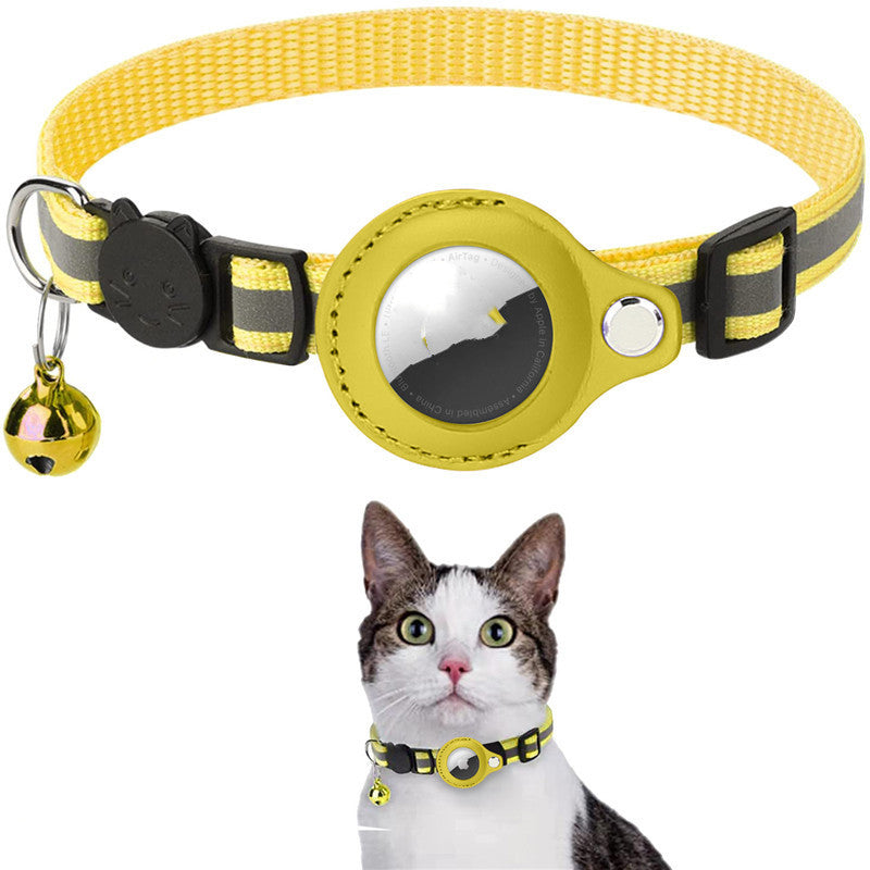 Reflective Collar Waterproof Holder Case For Airtag Air Tag Airtags Protective Cover Cat Dog Kitten Puppy Nylon Collar FurWell