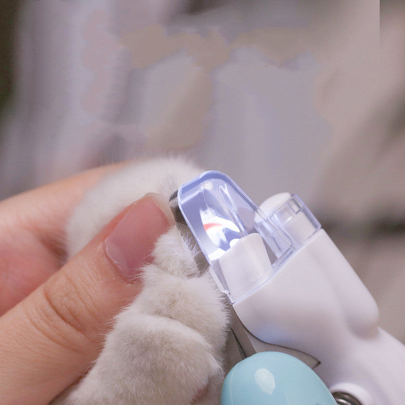 Pet Nail Clippers Dog Nail Clippers Cat Nail Clippers LED Electric Nail Grinder Pet Supplies LED Light Pet Nail Clippers FurWell