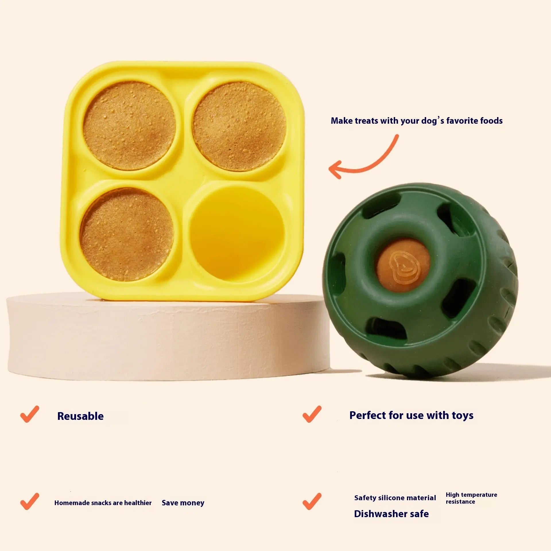 Dog Silicone Slow Tableware Molar Food Leakage Toy Pet Pets Supplies FurWell
