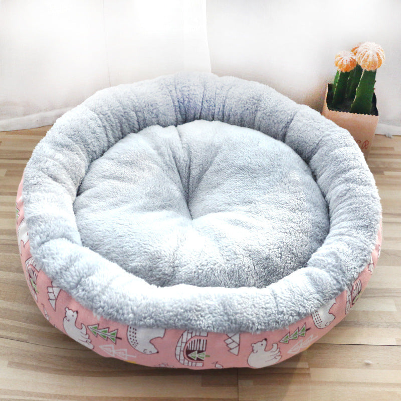 Dog And Cat Litter Padded With Round Cotton FurWell