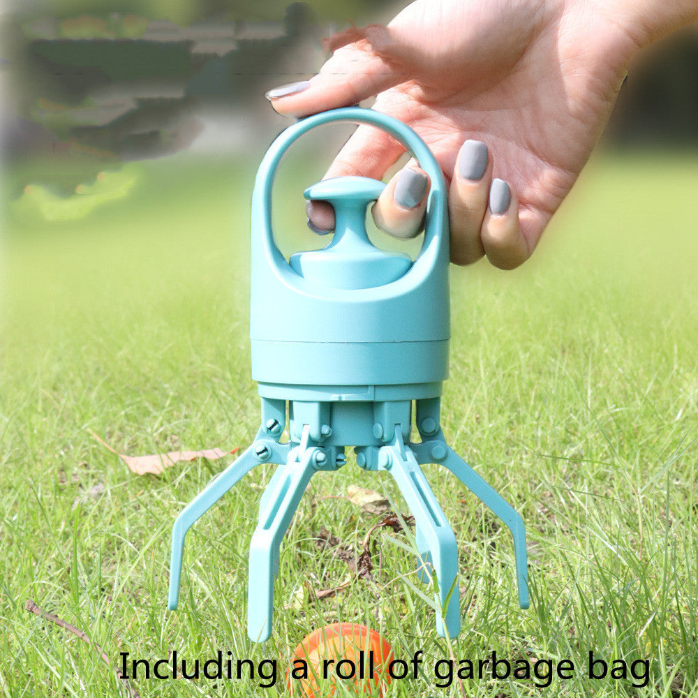 Portable Lightweight Dog Pooper Scooper With Built-in Poop Bag Dispenser Eight-claw Shovel For Pet Toilet Picker Pet Products FurWell