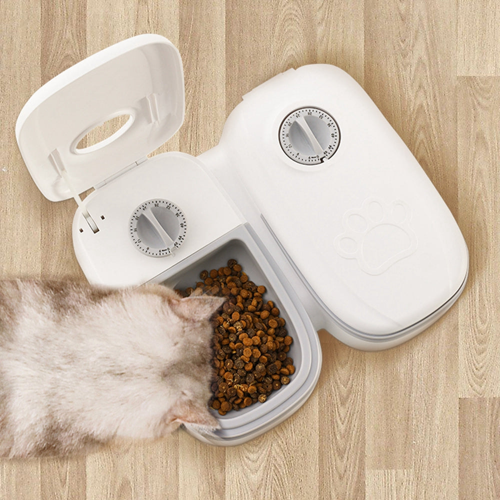 Automatic Pet Feeder Smart Food Dispenser For Cats Dogs Timer Stainless Steel Bowl Auto Dog Cat Pet Feeding Pets Supplies FurWell