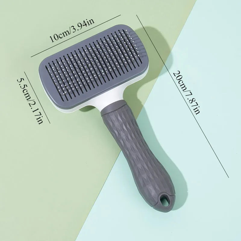 Quick-Clean Pet Grooming Brush