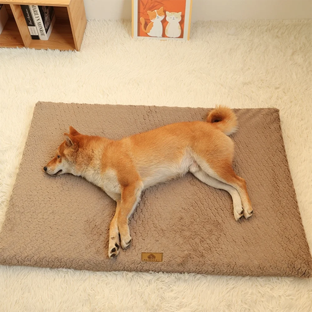 Orthopedic Foam Dog Bed — Waterproof Base, Washable Faux Fur Cover, Anti-Slip