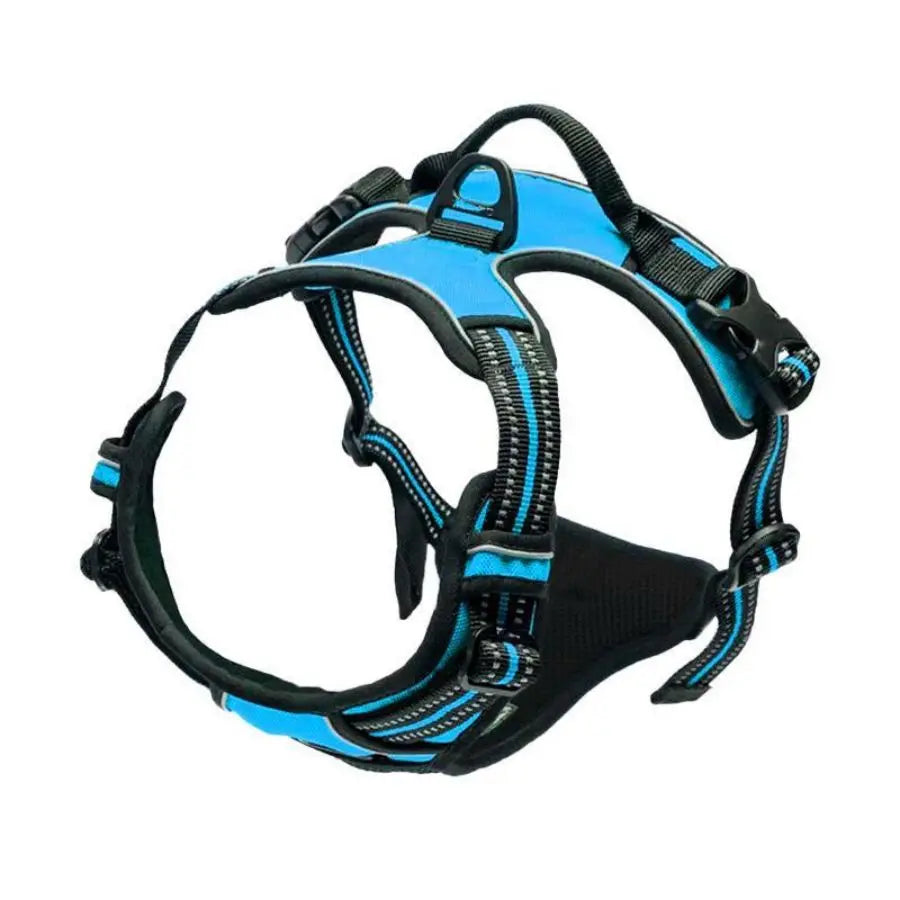 No-Pull Front-Clip Dog Harness — Reflective, Padded, Easy-Control Handle for Big Dogs