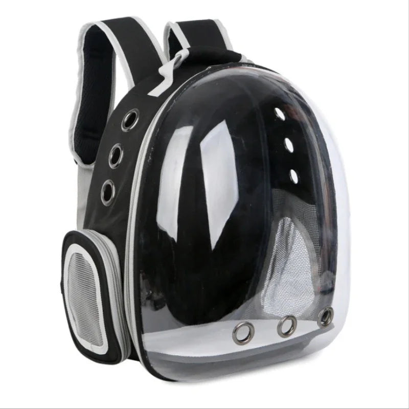Bubble-Window Pet Backpack — Ventilated Travel Carrier for Cats & Small Dogs