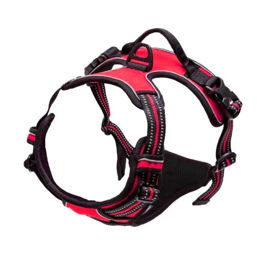 No-Pull Front-Clip Dog Harness — Reflective, Padded, Easy-Control Handle for Big Dogs