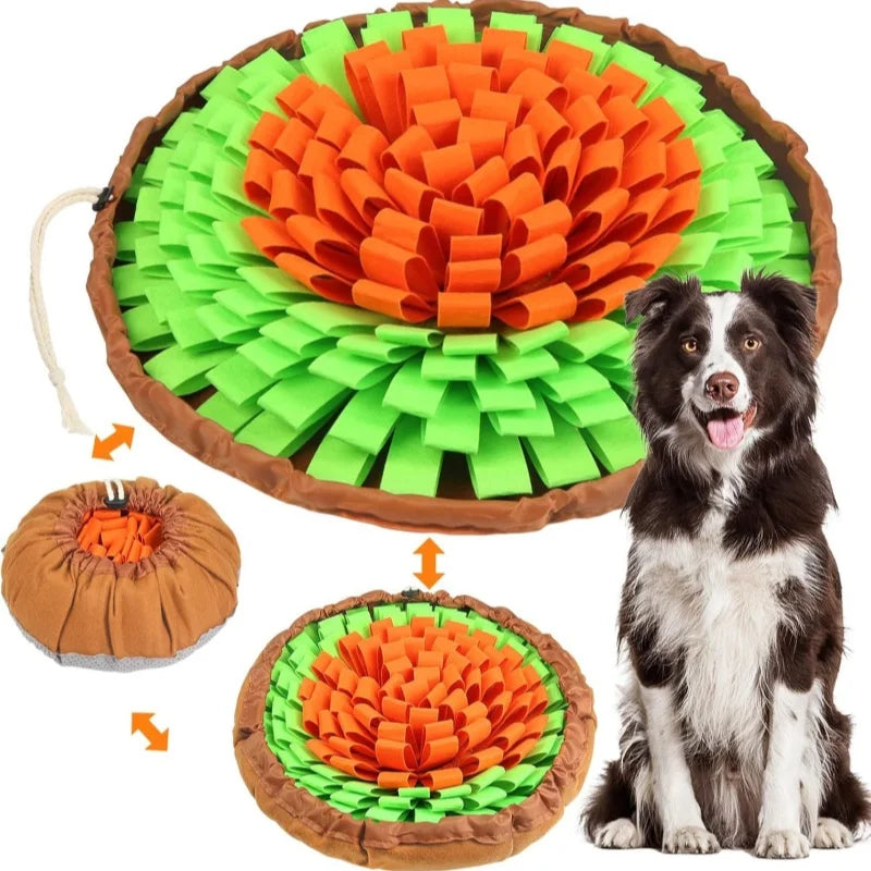 Foldable Felt Snuffle Mat — Slow-Feeder & Nose-Work Enrichment for Dogs
