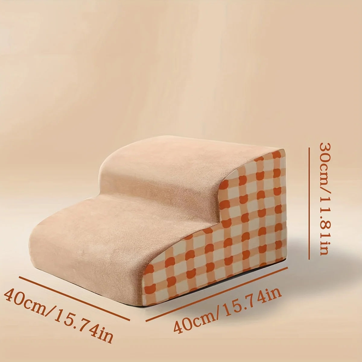 Non-Slip Foam Pet Stairs — 2 or 3 Step Ramp for Senior Dogs, Couch & Bed Access