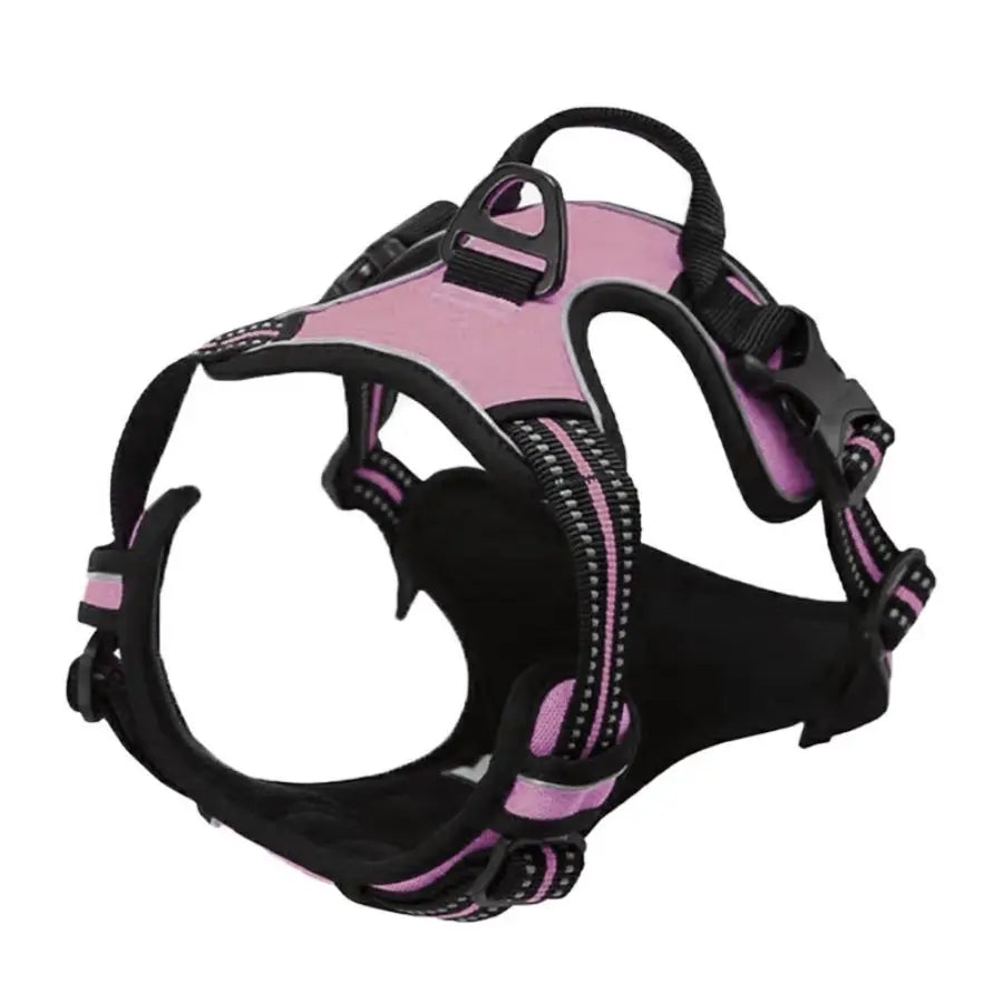 No-Pull Front-Clip Dog Harness — Reflective, Padded, Easy-Control Handle for Big Dogs