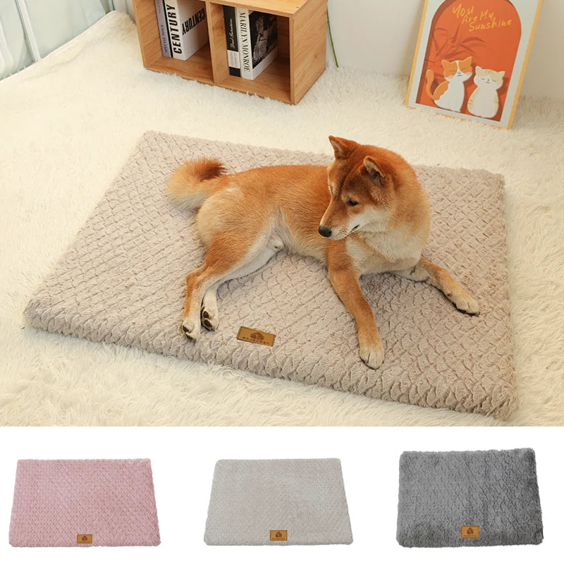 Orthopedic Foam Dog Bed — Waterproof Base, Washable Faux Fur Cover, Anti-Slip