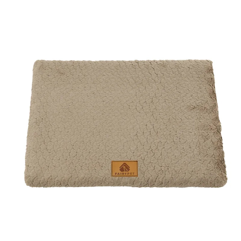 Orthopedic Foam Dog Bed — Waterproof Base, Washable Faux Fur Cover, Anti-Slip