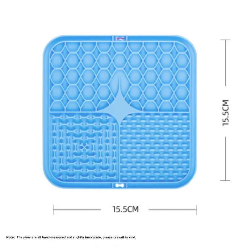 Silicone Lick Mat for Dogs — Suction-Cup Slow Feeder & Bath Distraction Pad (Set of 2)