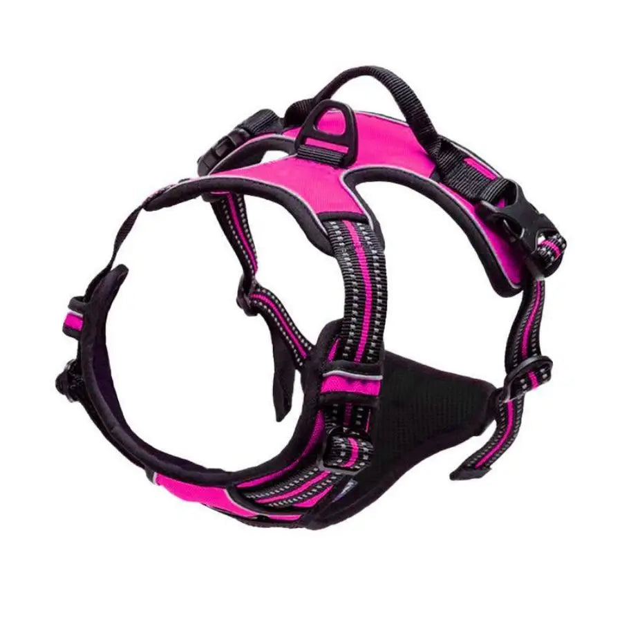 No-Pull Front-Clip Dog Harness — Reflective, Padded, Easy-Control Handle for Big Dogs
