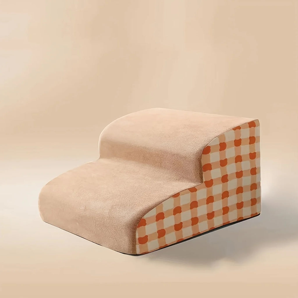 Non-Slip Foam Pet Stairs — 2 or 3 Step Ramp for Senior Dogs, Couch & Bed Access