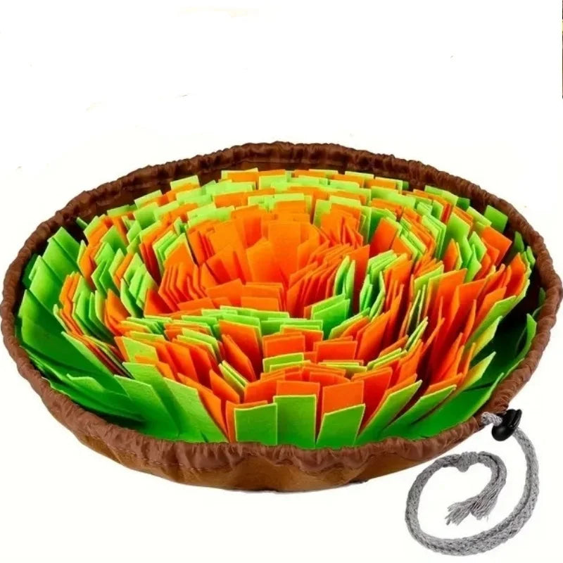 Foldable Felt Snuffle Mat — Slow-Feeder & Nose-Work Enrichment for Dogs