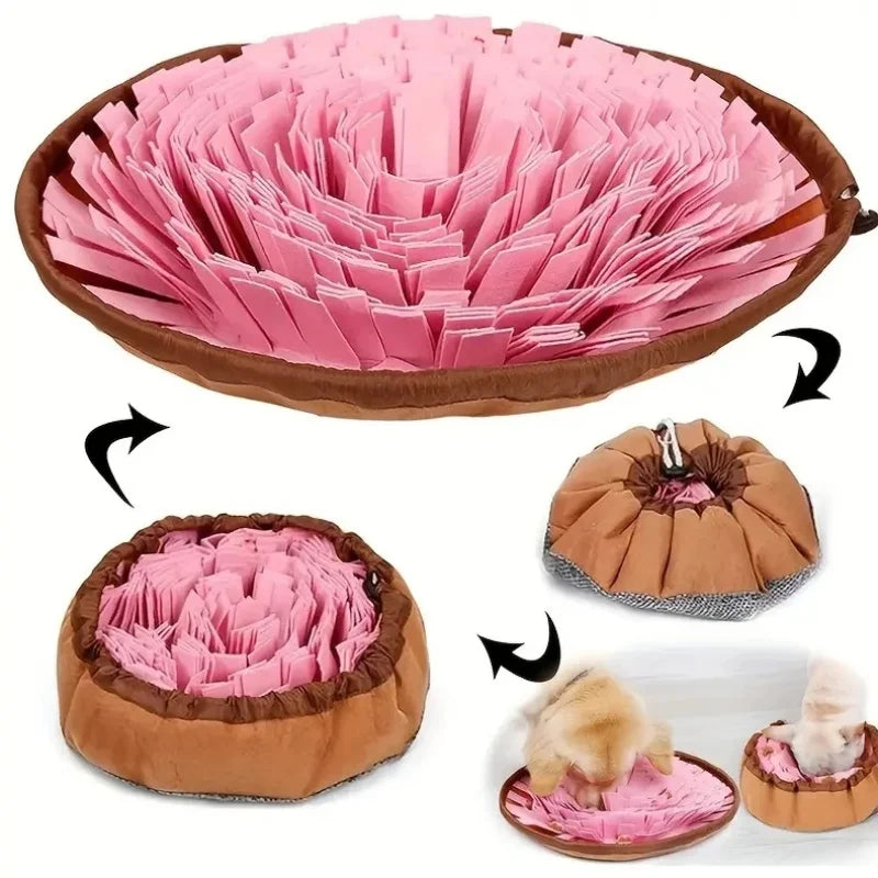 Foldable Felt Snuffle Mat — Slow-Feeder & Nose-Work Enrichment for Dogs