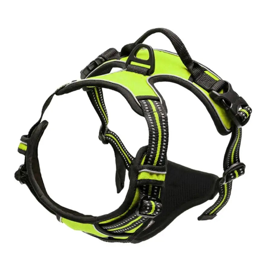 No-Pull Front-Clip Dog Harness — Reflective, Padded, Easy-Control Handle for Big Dogs