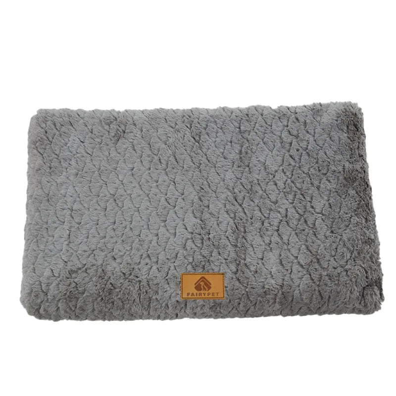 Orthopedic Foam Dog Bed — Waterproof Base, Washable Faux Fur Cover, Anti-Slip