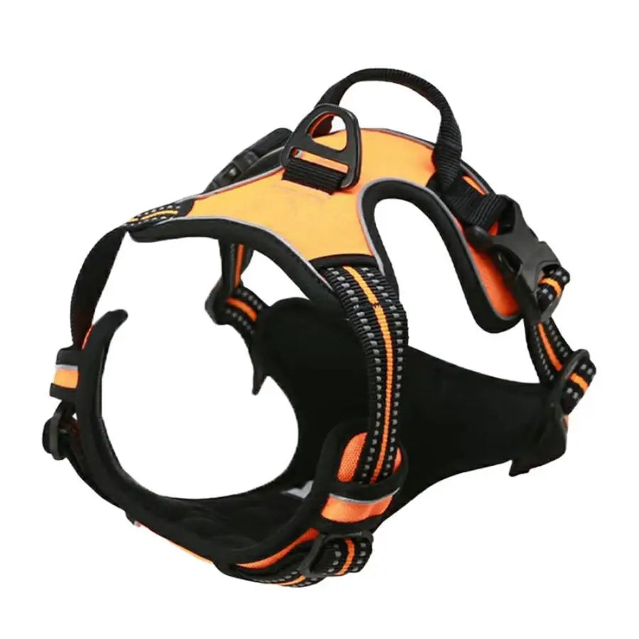 No-Pull Front-Clip Dog Harness — Reflective, Padded, Easy-Control Handle for Big Dogs