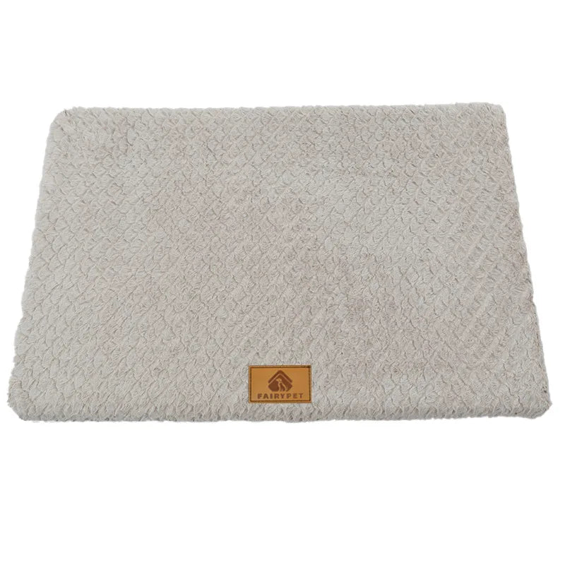 Orthopedic Foam Dog Bed — Waterproof Base, Washable Faux Fur Cover, Anti-Slip