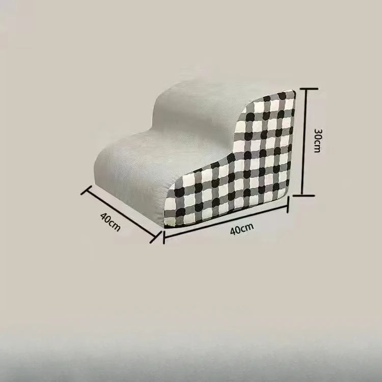 Non-Slip Foam Pet Stairs — 2 or 3 Step Ramp for Senior Dogs, Couch & Bed Access