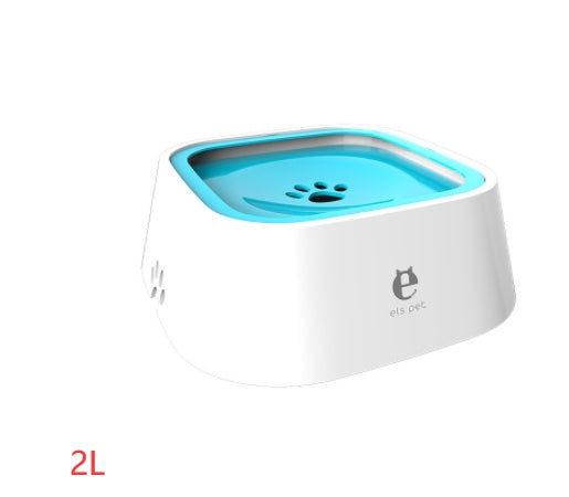 No-Spill Floating Pet Water Bowl — 1.5L Anti-Splash Slow Drinker for Dogs & Cats (Travel-Friendly Fountain Bowl)