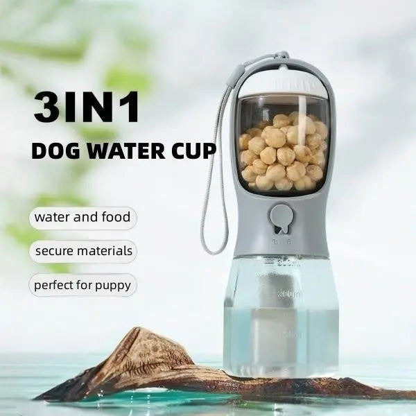 Dog Water Cup Drinking Food Garbage Bag Three-in-one Portable Small Multi-functional Pet Cups Pets Supplies FurWell