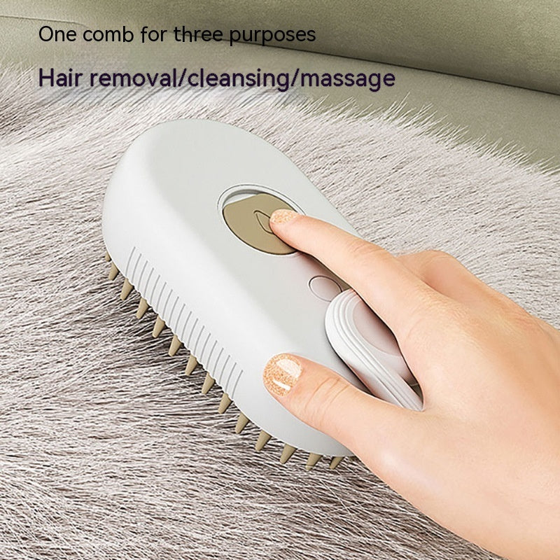Cat Steam Brush Steamy Dog Brush 3 In 1 Electric Spray Cat Hair Brushes For Massage Pet Grooming Comb Hair Removal Combs Pet Products FurWell