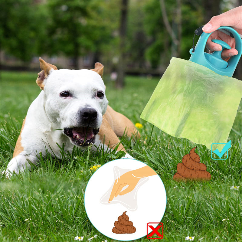 Portable Lightweight Dog Pooper Scooper With Built-in Poop Bag Dispenser Eight-claw Shovel For Pet Toilet Picker Pet Products FurWell