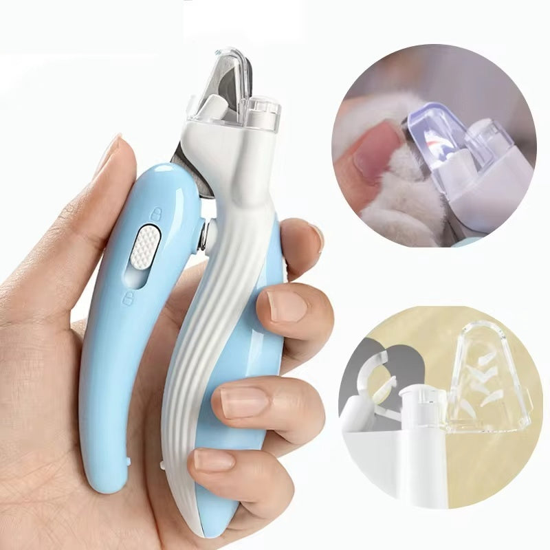Pet Nail Clippers Dog Nail Clippers Cat Nail Clippers LED Electric Nail Grinder Pet Supplies LED Light Pet Nail Clippers FurWell