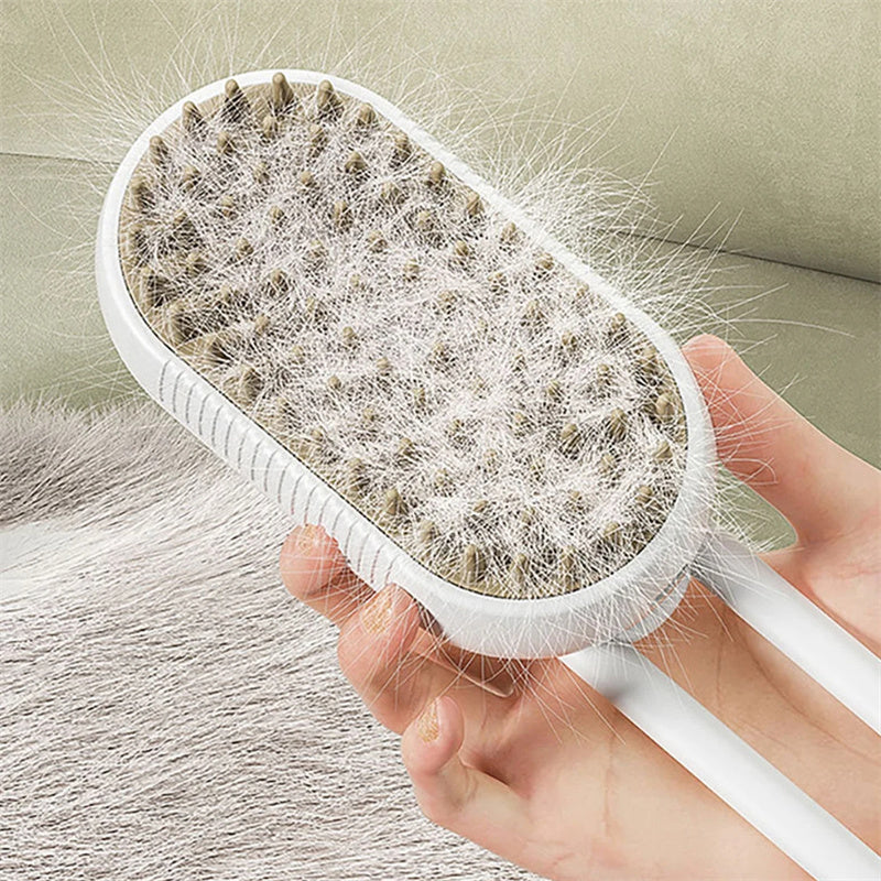 Cat Steam Brush Steamy Dog Brush 3 In 1 Electric Spray Cat Hair Brushes For Massage Pet Grooming Comb Hair Removal Combs Pet Products FurWell